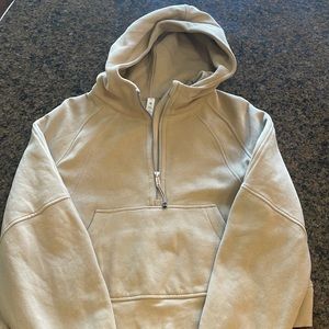 Womens scuba oversized half zip